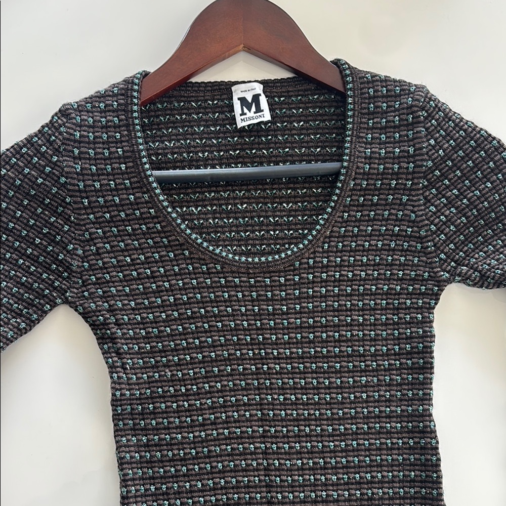 M by Missoni Brown and Green dress